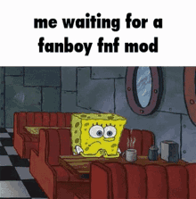 Fnf Waiting GIF - Fnf Waiting Spongebob GIFs