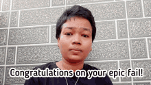 Jagyasini Singh Congratulations On Your Epic Fail GIF - Jagyasini Singh Congratulations On Your Epic Fail Epic Fail GIFs