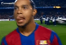 Ronaldinho Tongue GIF