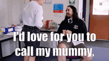 Aunty Donna Call My Mummy GIF - Aunty Donna Call My Mummy Don'T Tell The Other Boys GIFs