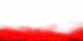 a red and white background with a few spots of blood on it