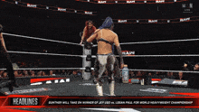 gunther will take on winner of jey uso and logan paul for world heavyweight championship