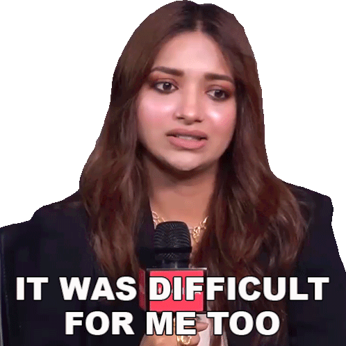 It Was Difficult For Me Too Jiya Shankar Sticker - It Was Difficult For Me Too Jiya Shankar Pinkvilla Stickers
