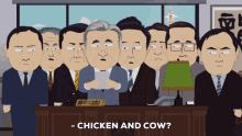 Chicken And Cow South Park GIF - Chicken And Cow South Park Outrage GIFs