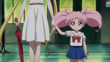 Sailor Moon Chibiusa GIF - Sailor Moon Chibiusa Holdin Hands GIFs