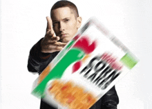Eminem Throwing Cereal GIF