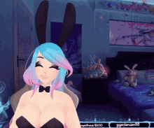 excited bunny girl cosplay vtuber silvervale
