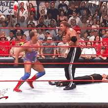 Kurt Angle Punches GIF - Kurt Angle Punches Triple H GIFs