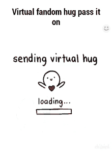 virtualhug fandom hug pass it on hug