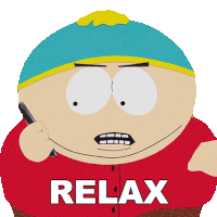 Relax Eric Cartman Sticker - Relax Eric Cartman South Park Dikinbaus Hot Dogs Stickers