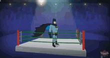 batman beatbox boxing ring light cartoon