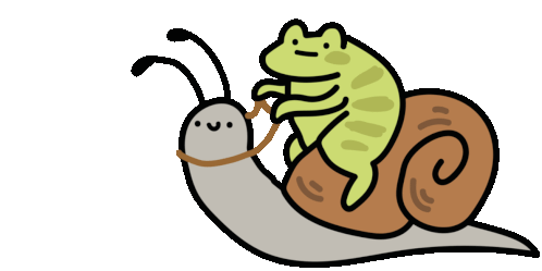 Frog Snail Sticker