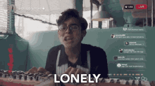 lonely kesepian bermain keyboard sendiri seorang