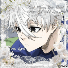 a picture of a boy with the words " you are my sweetheart " on the bottom