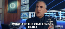 What Are The Challenges Here General Mark R Naird GIF - What Are The Challenges Here General Mark R Naird Steve Carell GIFs