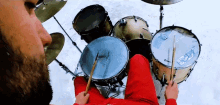Playing Drums Michael Spearman GIF - Playing Drums Michael Spearman Everything Everything GIFs