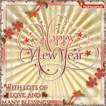 Blessed New Year Happy New Year GIF - Blessed New Year Happy New Year Love You GIFs