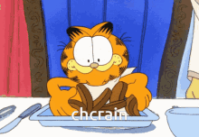 Chcrain Garfield GIF - Chcrain Garfield Eating GIFs