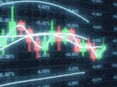 a computer screen displays graphs and numbers including one that shows a decline