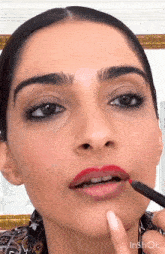 Sonam Kapoor Lips Sonam Kapoor Lipstick GIF - Sonam Kapoor Lips Sonam Kapoor Lipstick Sonam Kapoor Behind The Scenes GIFs