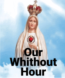 a picture of a woman with a crown on her head and the words " our wwithout hour "