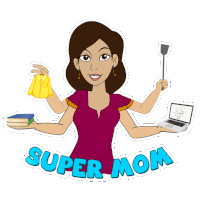 Super Mom Chhota Bheem Sticker - Super Mom Chhota Bheem Adbhut Maa Stickers