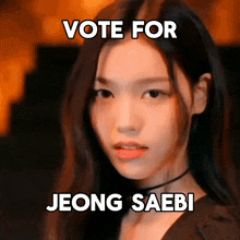 Vote For Saebi Vote For Jeong Saebi GIF - Vote For Saebi Vote For Vote For Jeong Saebi GIFs
