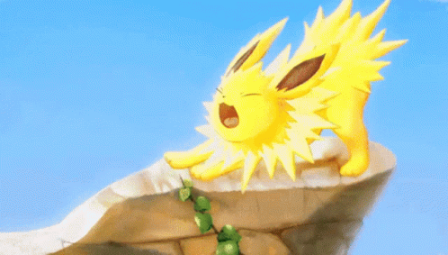 sleeping jolteon