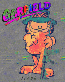 Garfield Mondays GIF - Garfield Mondays Acidtrip GIFs