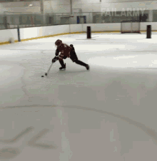 Playing Ice Hockey Failarmy GIF