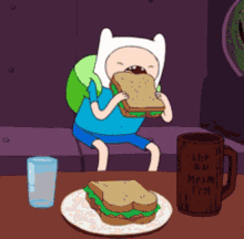 Adventure Time Eat GIF - Adventure Time Eat Drink GIFs
