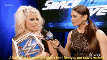 alexa bliss afraid wwe smack down sd live alexa bliss afraid wwe smack down sd live