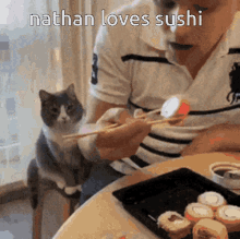 Nathan Sushi GIF - Nathan Sushi Sushi Cat GIFs