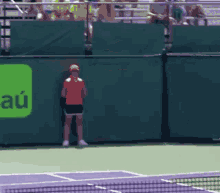viktor troicki jumping over the net tennis atp
