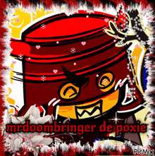 a picture of a cartoon character with the name mrdoombringer de poxie on the bottom