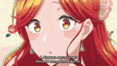 a girl with red hair says a duquesa aprovou seu noivado com o lorde kyros