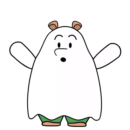 Boo Ghost Sticker - Boo Ghost Casper Ghost Stickers