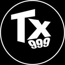 a white tx 999 logo in a white circle