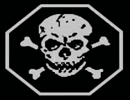 Pirate Skull Crossbones Animated Badass Sticker - Pirate Skull