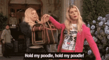 White Chicks Hold My Poodle GIF - White Chicks Hold My Poodle Lets Fight GIFs