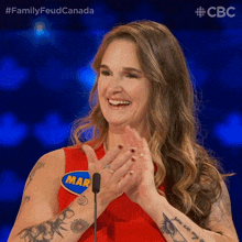 Clapping Maryann GIF - Clapping Maryann Family Feud Canada GIFs