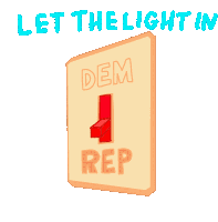 Let The Light In Democrat Sticker
