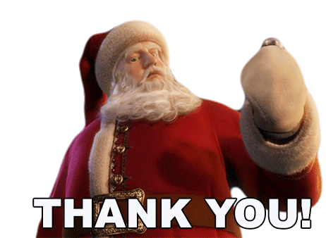 Thank You Santa Claus Sticker - Thank You Santa Claus The Polar Express Stickers