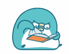 pp mini penguin cute angry book
