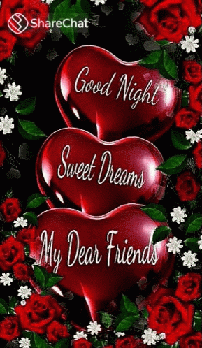 Good Night Sweet Dreams GIF - Good Night Sweet Dreams My Dear Friends GIFs