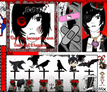 a picture of a girl with a bandage on her hand and the words boo on the top