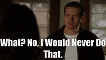 911 Show Evan Buckley GIF - 911 Show Evan Buckley What No I Would Neve Do That GIFs