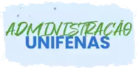 a blue and green logo that says administración unifenas