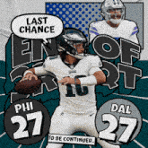 Dallas Cowboys (27) Vs. Philadelphia Eagles (27) Third-fourth Quarter Break GIF - Nfl National Football League Football League GIFs