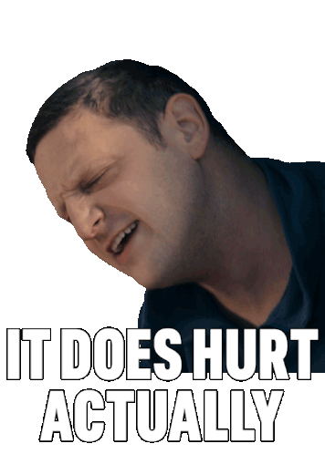 It Does Hurt Actually I Think You Should Leave With Tim Robinson Sticker - It Does Hurt Actually I Think You Should Leave With Tim Robinson It Really Hurts You Know Stickers